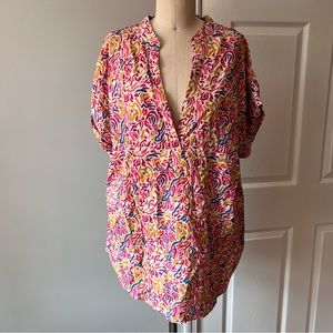 Michelle McDowell Rachel A New Day Berry Women's Cotton Rayon Blend Top, XXL.